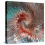 Burst. Abstract Blue Textured Background. Illustration.-troyka-Stretched Canvas