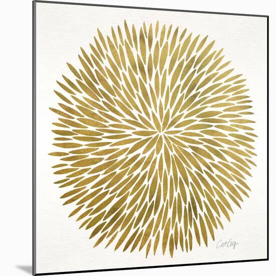 Burst in Gold Palette-Cat Coquillette-Mounted Giclee Print