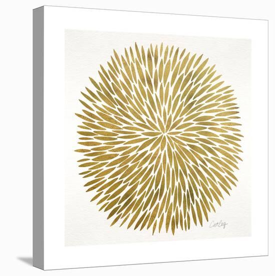Burst in Gold Palette-Cat Coquillette-Stretched Canvas