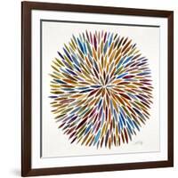 Burst in Retro Palette-Cat Coquillette-Framed Giclee Print