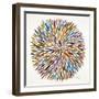 Burst in Retro Palette-Cat Coquillette-Framed Giclee Print