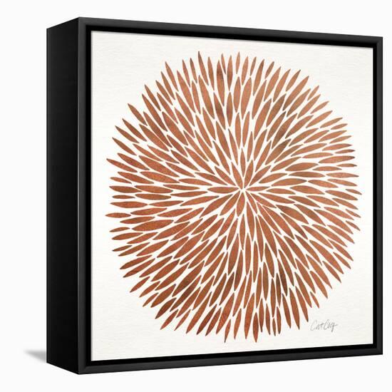 Burst in Rose Gold Palette-Cat Coquillette-Framed Stretched Canvas