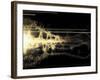 Burst of Energy Forms into Powerful Beam of Light-Stocktrek Images-Framed Photographic Print