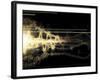 Burst of Energy Forms into Powerful Beam of Light-Stocktrek Images-Framed Photographic Print