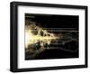 Burst of Energy Forms into Powerful Beam of Light-Stocktrek Images-Framed Photographic Print