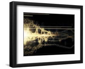 Burst of Energy Forms into Powerful Beam of Light-Stocktrek Images-Framed Photographic Print