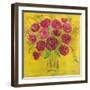 Burst of Poppies-Farida Zaman-Framed Art Print