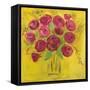 Burst of Poppies-Farida Zaman-Framed Stretched Canvas