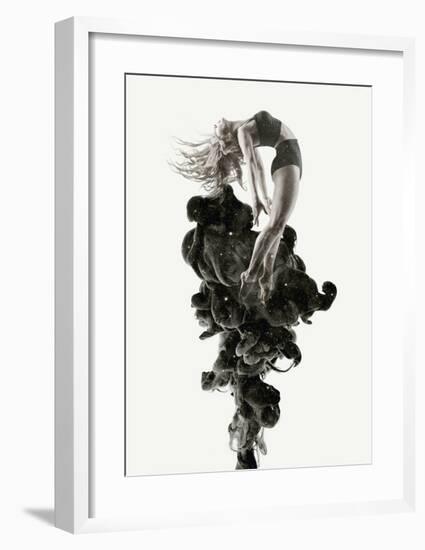 Burst-Design Fabrikken-Framed Art Print