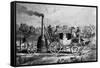 Burstall and Hill Steam Carriage 1824-null-Framed Stretched Canvas