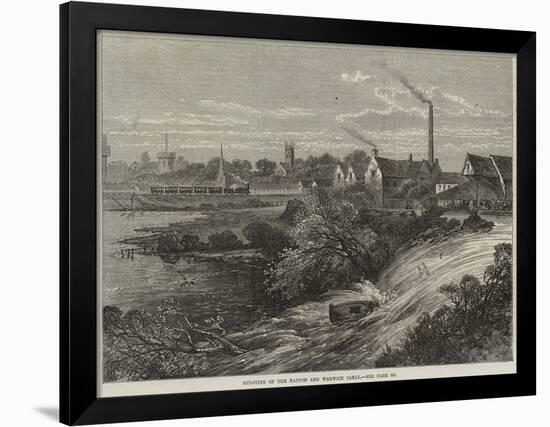 Bursting of the Napton and Warwick Canal-Edmund Morison Wimperis-Framed Giclee Print