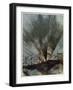 Bursting Shell, from British Artists at the Front, Continuation of the Western Front, 1918-Christopher Richard Wynne Nevinson-Framed Giclee Print