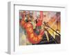 "Bursting with Joy", Propaganda Poster from the Chinese Cultural Revolution, 1970-null-Framed Giclee Print