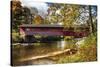 Burt Henry Covered Bridge, Vermont-George Oze-Stretched Canvas