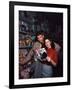 Burt Lancaster and Ava Gardner sur le plateau du film "Les tueurs", 1946-null-Framed Photo