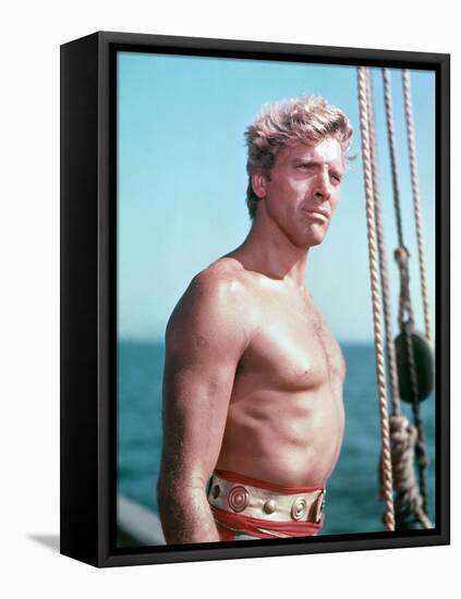 Burt Lancaster. "The Crimson Pirate" 1952, Directed by Robert Siodmak-null-Framed Stretched Canvas