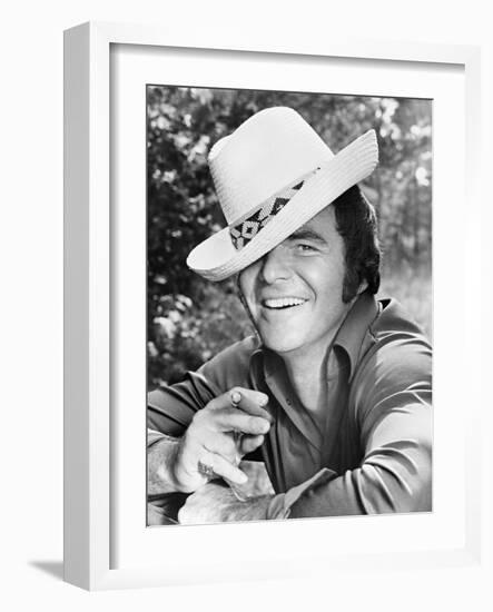 Burt Reynolds, 1973-null-Framed Photographic Print