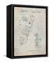 Burton Touring Snowboard Patent-Cole Borders-Framed Stretched Canvas