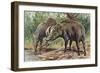 Buru Babirusa or Golden Babirusa (Babyrousa Babyrussa), Suidae-null-Framed Giclee Print