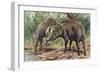 Buru Babirusa or Golden Babirusa (Babyrousa Babyrussa), Suidae-null-Framed Giclee Print