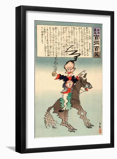 Buruburu Taisho-Kobayashi Kiyochika-Framed Giclee Print