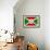 Burundi Flag Design with Wood Patterning - Flags of the World Series-Philippe Hugonnard-Framed Art Print displayed on a wall