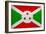 Burundi Flag Design with Wood Patterning - Flags of the World Series-Philippe Hugonnard-Framed Art Print