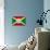 Burundi Flag Design with Wood Patterning - Flags of the World Series-Philippe Hugonnard-Mounted Art Print displayed on a wall