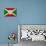 Burundi Flag Design with Wood Patterning - Flags of the World Series-Philippe Hugonnard-Mounted Art Print displayed on a wall