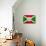 Burundi Flag Design with Wood Patterning - Flags of the World Series-Philippe Hugonnard-Mounted Art Print displayed on a wall