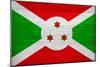 Burundi Flag Design with Wood Patterning - Flags of the World Series-Philippe Hugonnard-Mounted Art Print