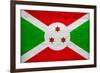 Burundi Flag Design with Wood Patterning - Flags of the World Series-Philippe Hugonnard-Framed Art Print