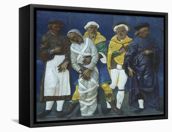 Bury Dead, Scene from Seven Works of Mercy-null-Framed Stretched Canvas