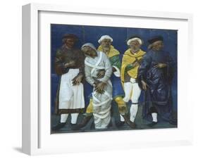 Bury Dead, Scene from Seven Works of Mercy-null-Framed Giclee Print