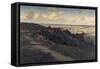 Bury Hill and Village with a View of the North Downs, C1879-1919-Jose Weiss-Framed Stretched Canvas