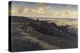 Bury Hill and Village with a View of the North Downs, C1879-1919-Jose Weiss-Stretched Canvas