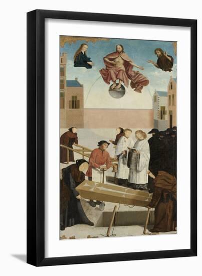 Burying the Dead from The Seven Works of Mercy, 1504-Master of Alkmaar-Framed Giclee Print