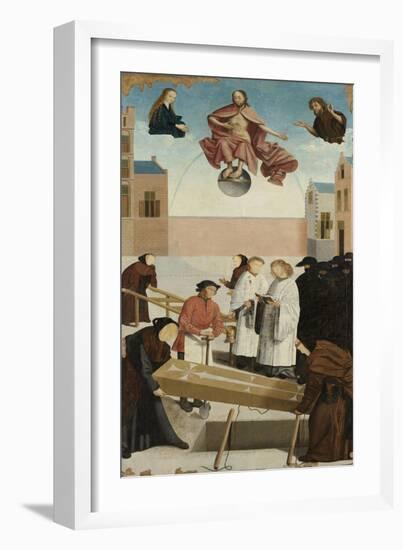 Burying the Dead from The Seven Works of Mercy, 1504-Master of Alkmaar-Framed Giclee Print