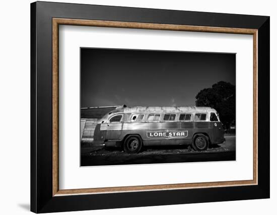 Bus 1 BW-John Gusky-Framed Photographic Print
