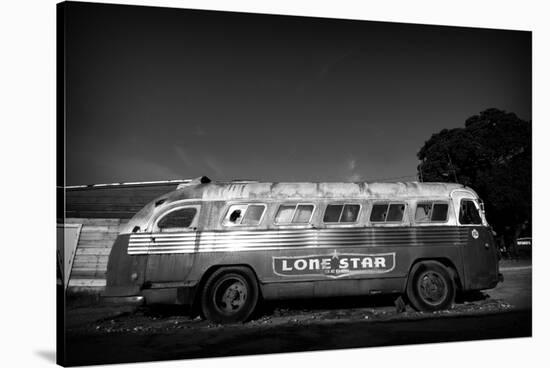 Bus 1 BW-John Gusky-Stretched Canvas