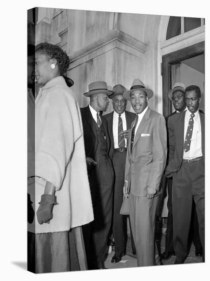 Bus Boycott Trial King-Gene Herrick-Stretched Canvas