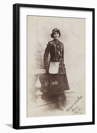 Bus Conductress, World War I-null-Framed Photographic Print