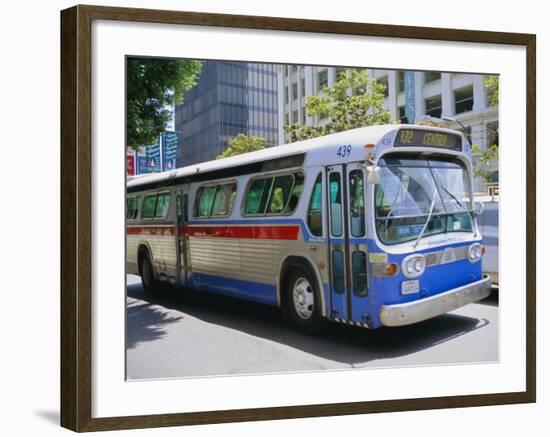 Bus, Downtown San Diego, California, USA-Fraser Hall-Framed Photographic Print