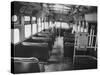 Bus Driver on Empty Bus During Boycotting by African Americans-null-Stretched Canvas