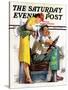 "Bus Fare," Saturday Evening Post Cover, September 9, 1939-McCauley Conner-Stretched Canvas