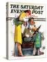 "Bus Fare," Saturday Evening Post Cover, September 9, 1939-McCauley Conner-Stretched Canvas