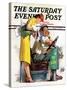 "Bus Fare," Saturday Evening Post Cover, September 9, 1939-McCauley Conner-Stretched Canvas