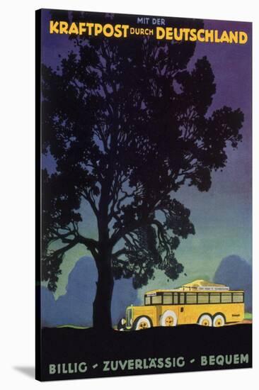 Bus in Country, 1931-Jupp Wiertz-Stretched Canvas