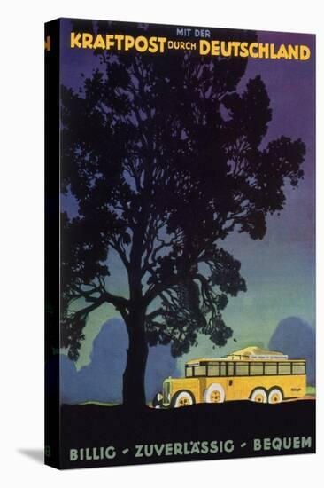 Bus in Country, 1931-Jupp Wiertz-Stretched Canvas