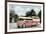 Bus in Front of Capitol Building-null-Framed Art Print